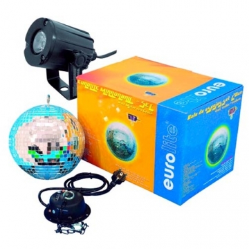 Eurolite 20cm disco ball set All In One with led technology